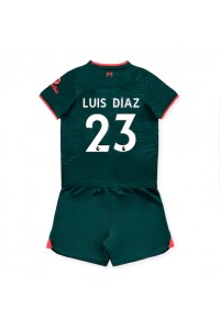 Fotbalové Dres Liverpool Luis Diaz #23 Dětské Třetí Oblečení 2022-23 Krátký Rukáv (+ trenýrky)